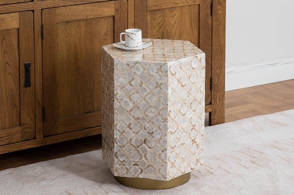 Creative Coffee Table, Contemporary Small Sofa Side Table, Shell Small Side Table, Portable Casual Side Table, Unique Small End Table-Paintingforhome