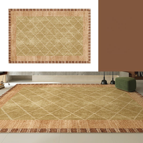 Modern Rugs for Living Room, Geometric Modern Rug Ideas for Living Room, Mid Century Contemporary Area Rugs-Paintingforhome