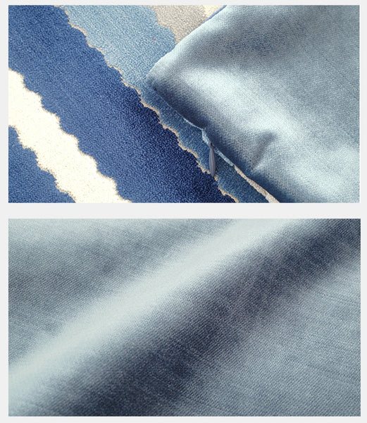 Contemporary Square Modern Throw Pillows for Couch, Large Abstract Blue Decorative Throw Pillows, Simple Throw Pillow for Interior Design, Modern Sofa Pillows-Paintingforhome