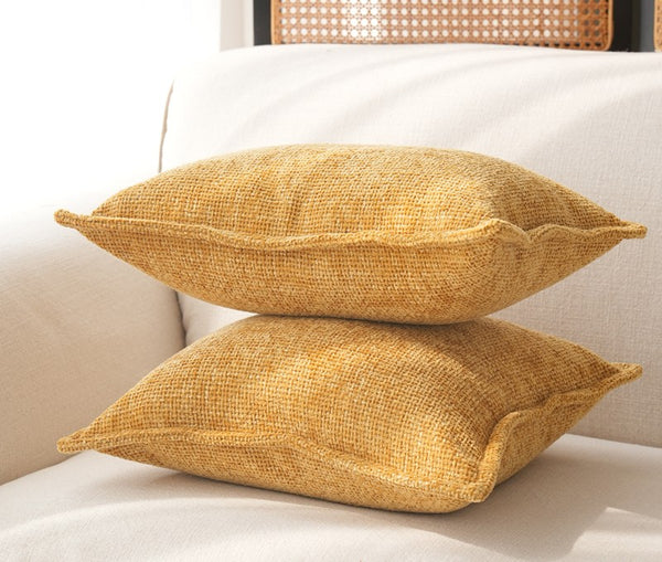 Modern Sofa Pillows, Simple Modern Pillows, Yellow Decorative Pillows for Couch, Modern Throw Pillows, Contemporary Throw Pillows-Paintingforhome