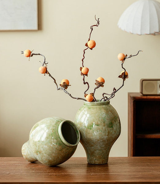 Centerpiece Ceramic Bud Vases, Porcelain Flower Vases, Flower Vases on Table, Handmade Water Holding Flower Vase-Paintingforhome