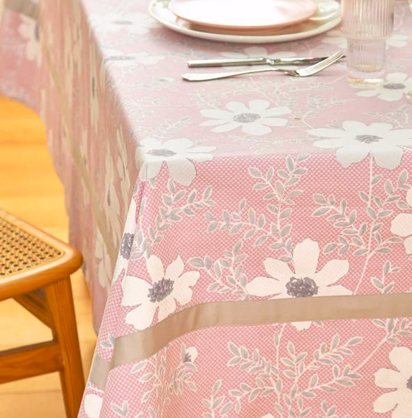 Kitchen Rectangular Table Covers, Square Tablecloth for Round Table, Modern Table Cloths for Dining Room, Farmhouse Cotton Table Cloth, Wedding Tablecloth-Paintingforhome