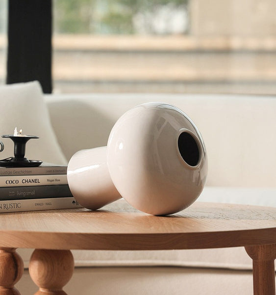 Porcelain Vases for Modern Home Decor, Handmade Modern Flower Vase, Contemporary Vases on Dining Table, Centerpiece Ceramic Bouquet Vases-Paintingforhome