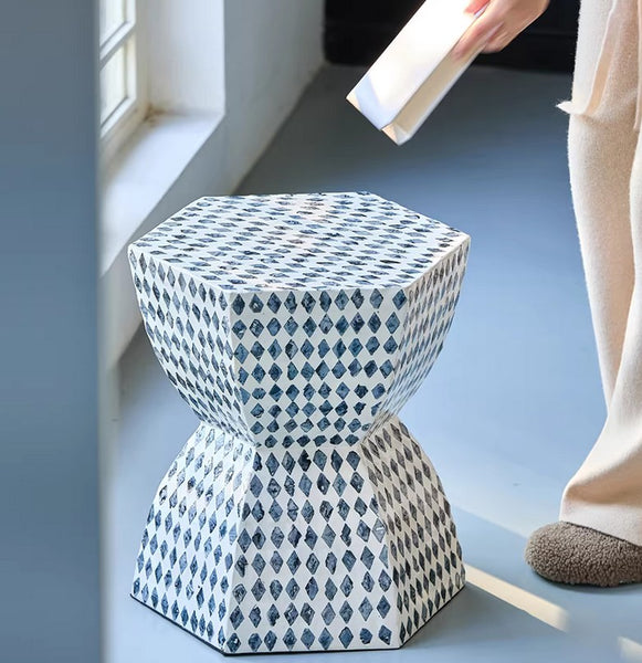 Small End Table, Modern Side Table, Bedside Small Side Table, Contemporary Bedside Table, Shell Small Sofa Side Table, Portable Casual Side Table, Creative Coffee Table, Contemporary Side Table-Paintingforhome