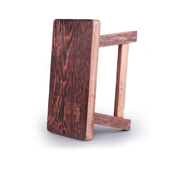 Shoe-changing Stool, Solid Wood low Stool, Wenge Wood Stool, Children's Wooden Stool, Sofa Stool, Dining Table Stool-Paintingforhome