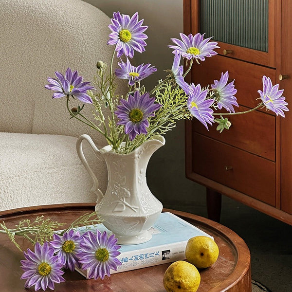 Ceramic Bud Vases, Small Flower Vases on Table, Rustic Porcelain Flower Vases, Handmade Water Holding Flower Vases