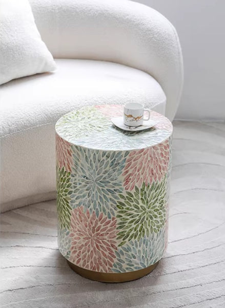 Unique Small End Table, Contemporary Small Sofa Side Table, Portable Casual Side Table, Creative Coffee Table, Shell Small Side Table-Paintingforhome