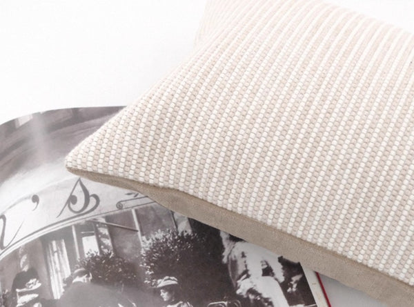 Modern Decorative Pillow Covers, Beige Modern Sofa Cushion, Large Decorative Throw Pillows for Living Room, Contemporary Modern Pillows for Couch-Paintingforhome