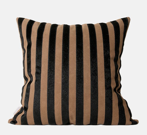 Large Modern Decorative Pillows for Sofa, Contemporary Cushions for Interior Design, Brown Modern Throw Pillows for Couch-Paintingforhome