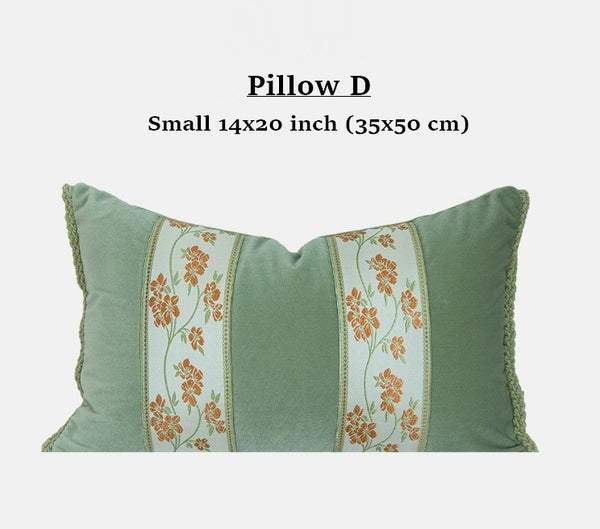 Living Room Decorative Pillows, Modern Decorative Cushions, Decorative Pillows for Bed, Decorative Pillow Arrangement Ideas for Interior Design, Embroidered Floral Bird Pattern Pillow Covers-Paintingforhome