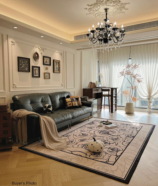 Simple Large Modern Rugs for Living Room, Abstract Modern Rugs for Bedroom, Contemporary Geometric Modern Rugs, Modern Rugs for Dining Room-Paintingforhome