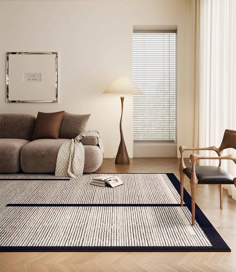 Large Modern Rugs for Living Room, Mid Century Modern Rugs for Bedroom, Contemporary Abstract Rugs under Dining Room Table-Paintingforhome