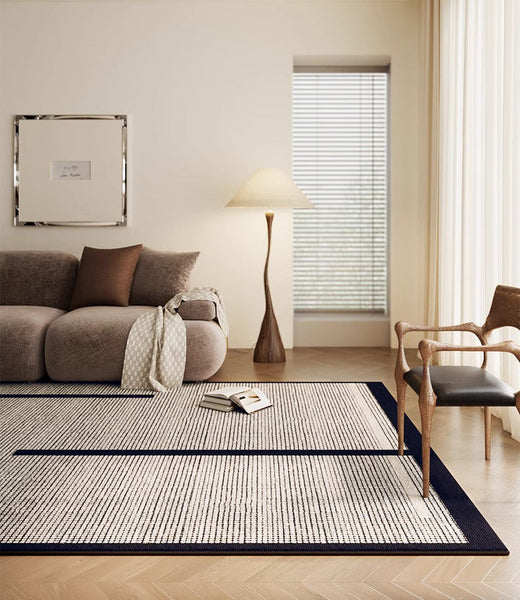 Large Modern Rugs for Living Room, Mid Century Modern Rugs for Bedroom, Contemporary Abstract Rugs under Dining Room Table-Paintingforhome