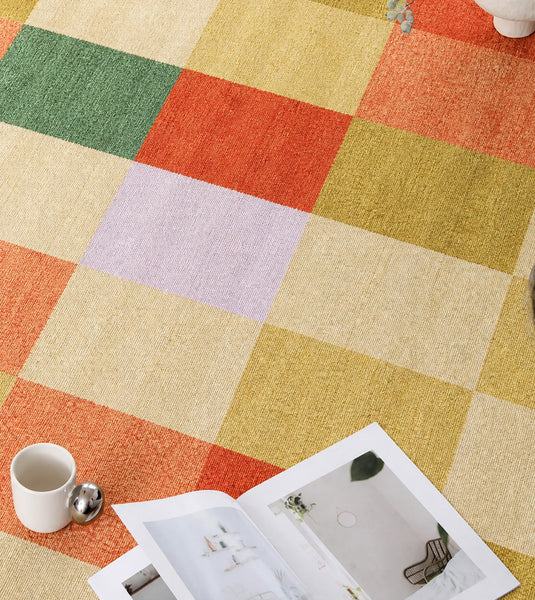 Living Room Modern Rugs, Modern Living Room Rug Placement Ideas, Contemporary Geometric Rugs for Bedroom, Colorful Carpets for Apartment