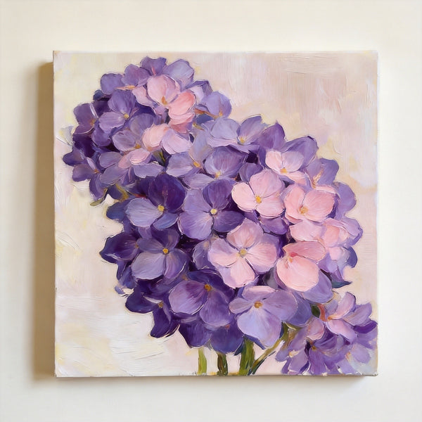 Hand Painted Canvas Art, A Bunch of Blooming Purple forget-me-nots‌, Still Life Painting, Small Canvas Artwork, Original Flower Paintings, Buy Small Paintings Online-Paintingforhome