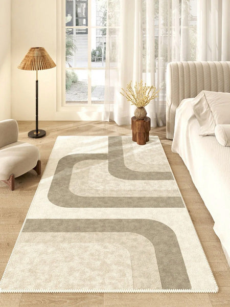 Modern Rugs under Dining Room Table, Abstract Modern Rugs for Living Room, Simple Geometric Carpets for Kitchen, Contemporary Modern Rugs Next to Bed-Paintingforhome