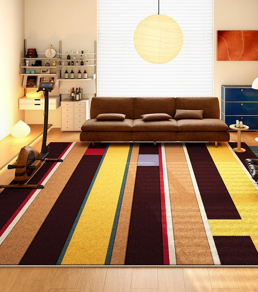 Bedroom Modern Rugs, Mid Century Modern Rugs in Living Room, Large Modern Rugs for Sale, Contemporary Floor Carpets under Sofa