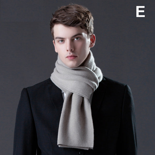 Men's Winter Scarf, Thick Wool Scarf for Men, Formal Men Scarf Styles, Business Wool Scarf for Gentleman, Modern Casual Scarf Men, Men's Wool Scarf Winter