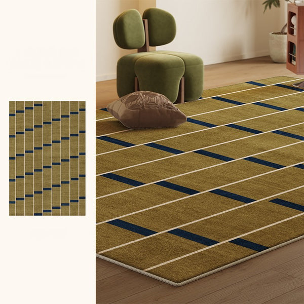 Large Modern Rugs for Living Room, Mid Century Modern Rugs for Bedroom, Abstract Geometric Modern Rugs, Green Modern Rugs for Dining Room-Paintingforhome