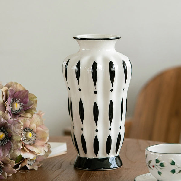 Handmade Bouquet Ceramic Vases, Modern Flower Vases on Table, Porcelain Flower Vases, Water Holding Flower Vases-Paintingforhome