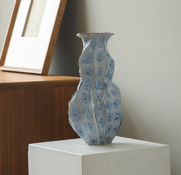 Porcelain Vases for Modern Home Decor, Contemporary Vases on Dining Table, Centerpiece Ceramic Bouquet Vases, Elegant Handmade Modern Flower Vase-Paintingforhome