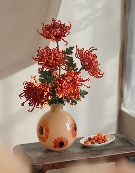 Unique Modern Vases for Flowers, Flower Vases on Table, Glass Bud Vases, Handmade Vintage Glass Flower Vases-Paintingforhome