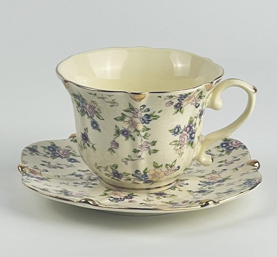 British Afternoon Tea Cup and Saucer in Gift Box, China Porcelain Tea Cup Set, Unique Tea Cup and Saucers, Royal Ceramic Cups, Elegant Vintage Ceramic Coffee Cups-Paintingforhome