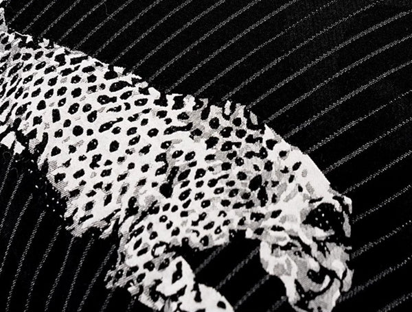 Large Modern Sofa Pillow Cases, Black Decorative Pillow Covers, Cheetah Modern Pillows for Couch, Abstract Decorative Throw Pillows for Living Room-Paintingforhome