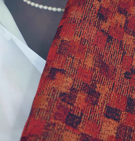 Large Modern Sofa Pillows, Red Decorative Throw Pillows for Couch, Large Decorative Throw Pillows, Contemporary Sofa Pillows for Interior Design-Paintingforhome