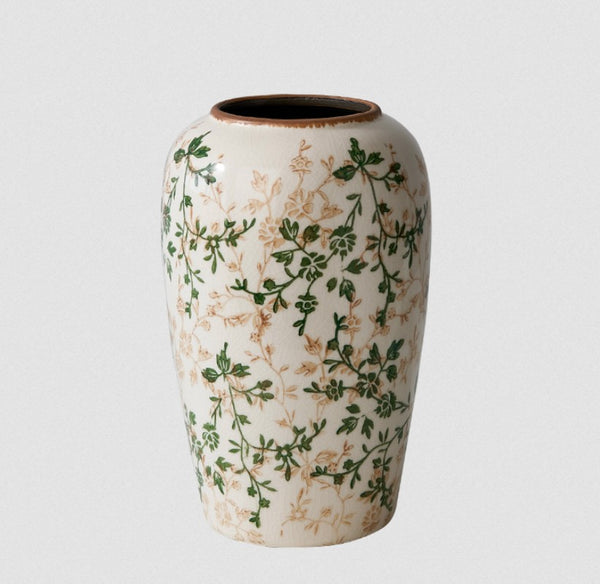 Ceramic Bouquet Vases, Porcelain Flower Vases, Rustic Flower Vases on Table, Dining Table Centerpiece, Handmade Water Holding Flower Vase-Paintingforhome