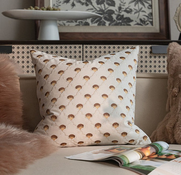 Modern Decorative Pillows for Bedroom, Decorative Pillow Arrangement Ideas for Couch, Embroidered Butterfly Pillow Covers, Large Decorative Throw Pillows for Living Room-Paintingforhome
