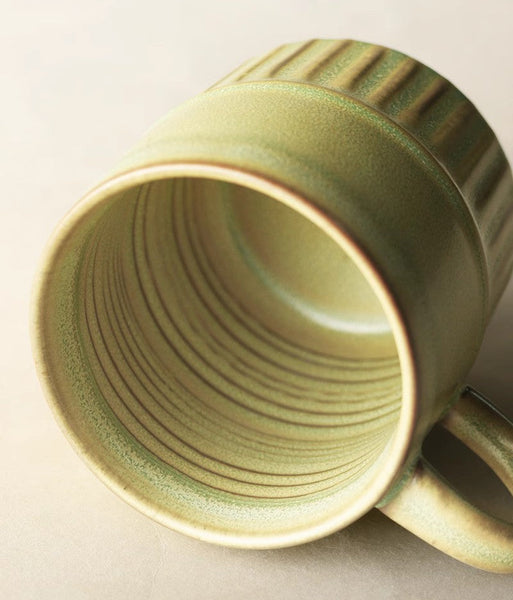 Handmade Ceramic Coffee Mug, Large Capacity Coffee Cup, Large Pottery Coffee Cup, Large Tea Cup-Paintingforhome