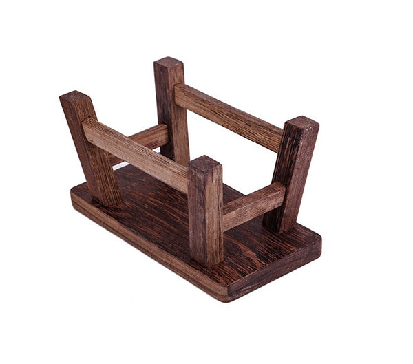 Shoe-changing Stool, Solid Wood low Stool, Wenge Wood Stool, Children's Wooden Stool, Sofa Stool, Dining Table Stool-Paintingforhome