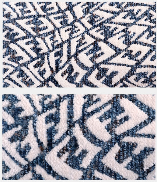 Modern Pillows for Couch, Blue Decorative Throw Pillows for Living Room, Decorative Pillow Covers, Large Modern Sofa Cushion-Paintingforhome