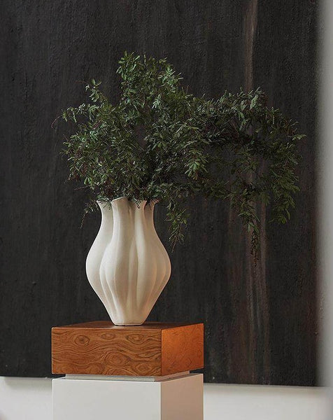 Unique Handmade Modern Flower Vase, Large Porcelain Vases for Modern Home Decor, Centerpiece Ceramic Bouquet Vases, Contemporary Vases on Dining Table-Paintingforhome