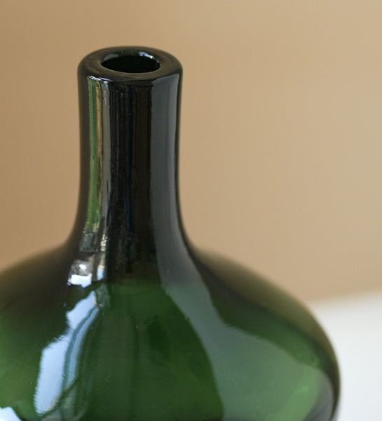 Decorative Glass Vase, Mid Century Glass Vases, Handmade Modern Vases for Bedroom, Centerpiece Contemporary Vases on Table, Modern Glass Vase for Flowers-Paintingforhome