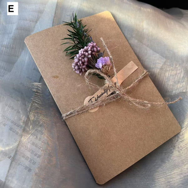 Unique Anniversary Greeting Card, Creative Birthday Greeting Card, Beautiful Valentine's Day Greeting Card, Wedding Greeting Card, Original Handmade Dried Flower Greeting Cards-Paintingforhome