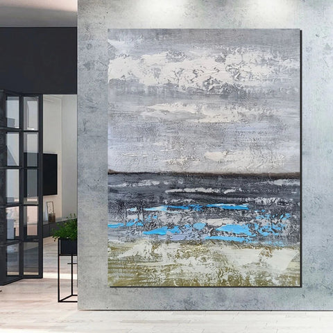 Living Room Acrylic Wall Art Ideas, Buy Art Online, Modern Abstract Paintings, Abstrct Acrylic Paintings, Heavy Texture Canvas Art-Paintingforhome