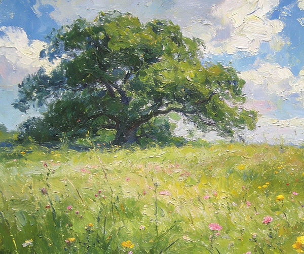 Hand Painted Canvas Art, The Wild in Full Bloom of Spring, Original Wall Paintings, Original Artwork Small Paintings, Small Landscape Paintings, On Canvas Small Paintings-Paintingforhome