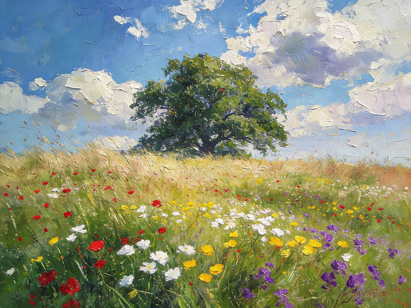 On Canvas Small Paintings, Spring Awakens the Wild, Hand Painted Canvas Art, Small Landscape Paintings, Original Oil Paintings, Small Wall Art Paintings-Paintingforhome