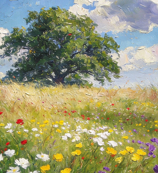 On Canvas Small Paintings, Spring Awakens the Wild, Hand Painted Canvas Art, Small Landscape Paintings, Original Oil Paintings, Small Wall Art Paintings-Paintingforhome