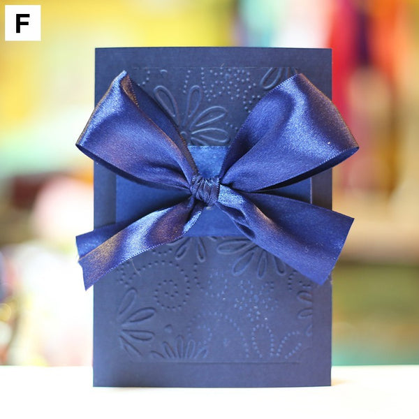 Unique Anniversary Greeting Card to Lovers, Beautiful Valentine's Day Greeting Card, Creative Birthday Greeting Card, Bowknot Greeting Cards, Original Handmade Wedding Greeting Card-Paintingforhome