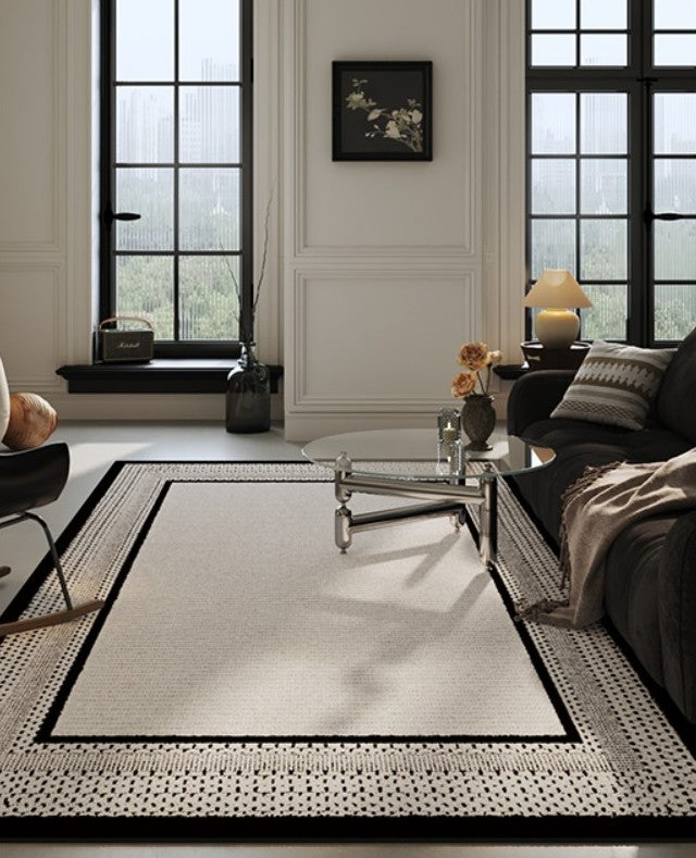 Dining Room Geometric Area Rugs, Contemporary Modern Rugs for Office, Bedroom Modern Rugs, Large Modern Rugs for Living Room-Paintingforhome