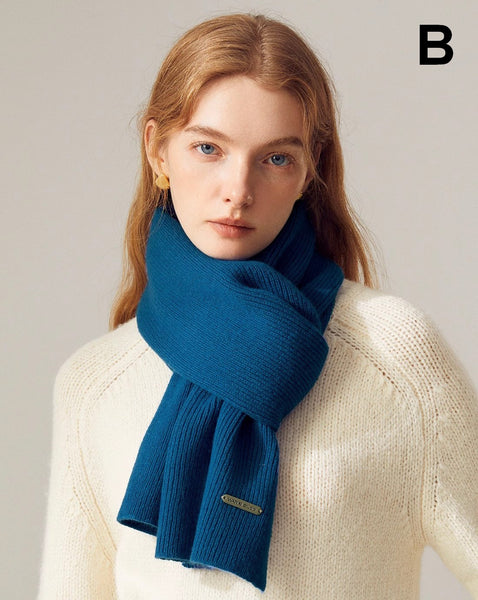 Winter Wool Scarf, Modern Wool Scarf for Women, Cold Weather Scarves, Casual Scarf for Women, Birthday Gift for Girl, Soft Wool Scarf for Women