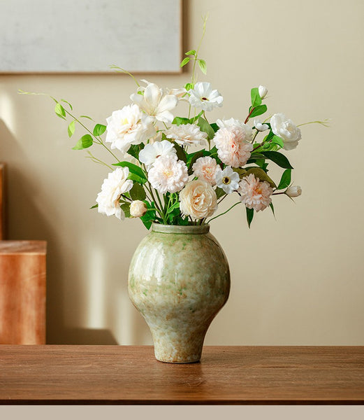 Centerpiece Ceramic Bud Vases, Porcelain Flower Vases, Flower Vases on Table, Handmade Water Holding Flower Vase-Paintingforhome