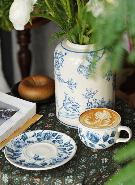 Traditional Tea Cup Set, Porcelain Tea Cups, Floral Tea Cup Set, Classic British Tea Cups, Elegant Tea Cup With Saucer, Ceramic Tea Cup with Saucer, Tea Cup Set, Vintage Tea Cup Set, Modern Ceramic Cups-Paintingforhome