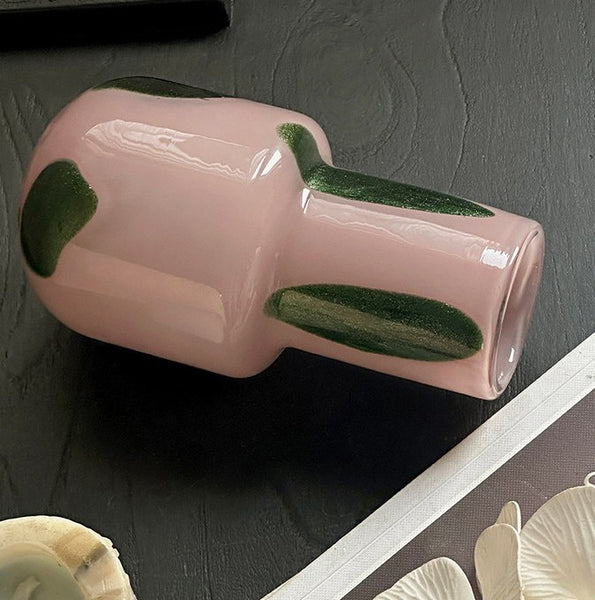 Handmade Glass Bud Vases, Flower Vases on Table, Vintage Small Glass Flower Vases, Water Holding Flower Vases-Paintingforhome