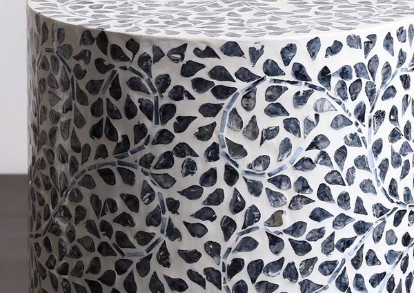 Portable Casual Side Table, Contemporary Round Side Table, Creative Coffee Table, Bedside Small Side Table, Shell Small Sofa Side Table, Contemporary Side Table-Paintingforhome