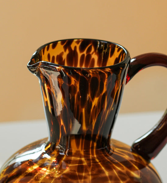 Mid Century Glass Vases, Centerpiece Contemporary Vases on Table, Handmade Modern Vases for Bedroom, Decorative Glass Vase, Modern Glass Vase for Flowers-Paintingforhome