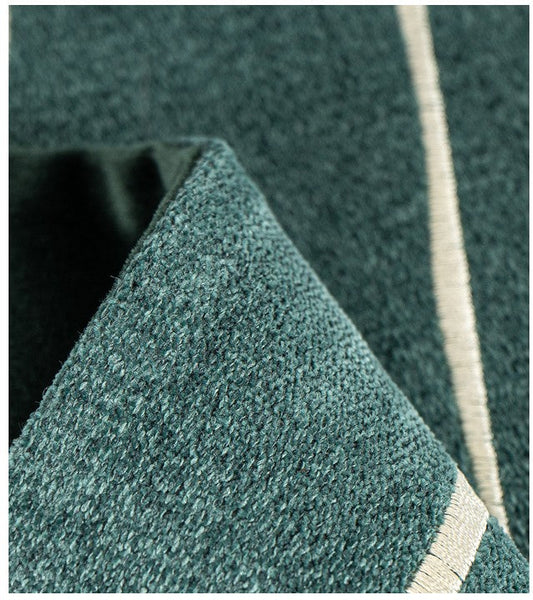 Abstract Green Decorative Throw Pillows, Geometric Square Modern Throw Pillows for Couch, Large Contemporary Throw Pillow for Interior Design-Paintingforhome